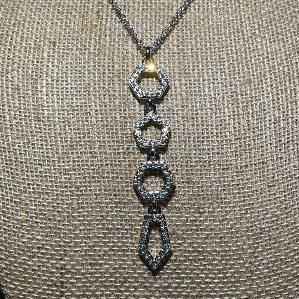Poly Pendant Rhodium Plating 49$
